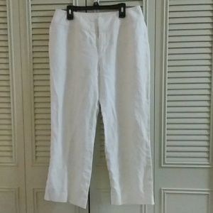 Banana Republic White Linen Pants